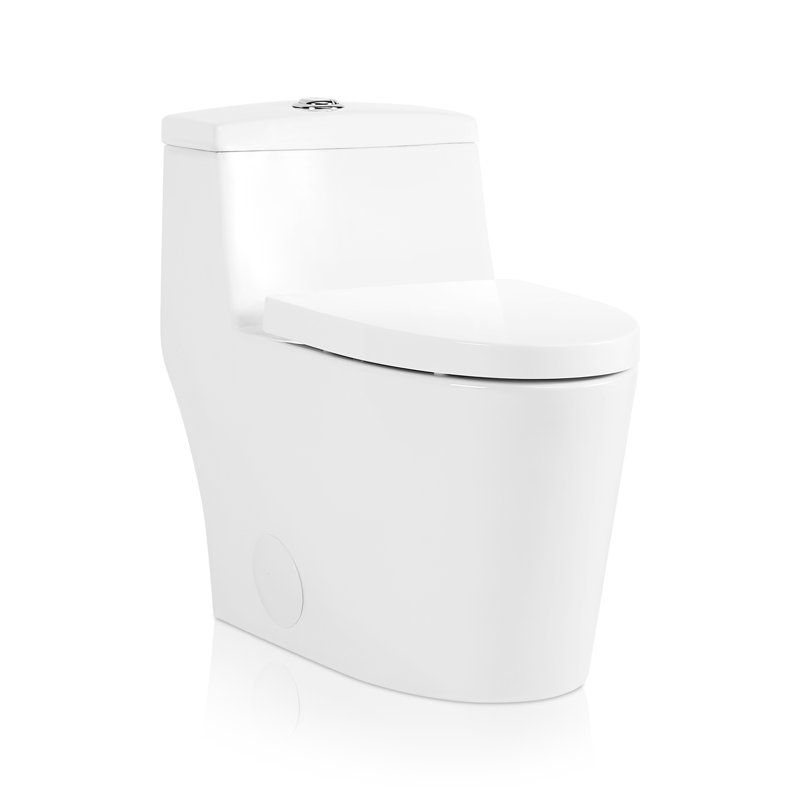 Sinber DualFlush Elongated OnePiece Toilet (Seat Included) & Reviews